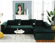 Load image into Gallery viewer, Stretchable Couch Cover Lounge Sofa Slipcover Furniture Cover Machine Washable Elasticated Sofa Covers Chaise Longue For Living Room Corner Armchair Elastic Cushion Couch Furniture 3 Seater Slipcover For Home
