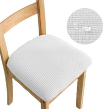 Load image into Gallery viewer, Stretchy Removable Washable Upholstered Chair Seat Slipcover Protector Waterproof Removable Dining Chair Seat Cover Jacquard Stretch Chair Seat Cushion Slipcover For Dining Room Kitchen Banquet