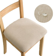 Load image into Gallery viewer, Stretchy Removable Washable Upholstered Chair Seat Slipcover Protector Waterproof Removable Dining Chair Seat Cover Jacquard Stretch Chair Seat Cushion Slipcover For Dining Room Kitchen Banquet
