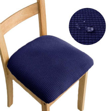 Load image into Gallery viewer, Stretchy Removable Washable Upholstered Chair Seat Slipcover Protector Waterproof Removable Dining Chair Seat Cover Jacquard Stretch Chair Seat Cushion Slipcover For Dining Room Kitchen Banquet