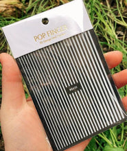 Load image into Gallery viewer, Stripe Line Nail Sticker Decal Thin Lining Line Art Self-Adhesive Peel Off Silver /Gold /White /Black Gold Stickers Accessories Strip Line Nail Decal Self-Adhesive 3D Wave Decal Decoration Metallic Curve Design Decoration for Women Girls