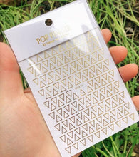Load image into Gallery viewer, Stripe Line Nail Sticker Decal Thin Lining Line Art Self-Adhesive Peel Off Silver /Gold /White /Black Gold Stickers Accessories Strip Line Nail Decal Self-Adhesive 3D Wave Decal Decoration Metallic Curve Design Decoration for Women Girls