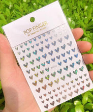 Load image into Gallery viewer, Stripe Line Nail Sticker Decal Thin Lining Line Art Self-Adhesive Peel Off Silver /Gold /White /Black Gold Stickers Accessories Strip Line Nail Decal Self-Adhesive 3D Wave Decal Decoration Metallic Curve Design Decoration for Women Girls