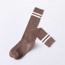 Load image into Gallery viewer, Striped Long Warm Thigh High Stockings Women's Casual Tube Thigh High Socks for School Over Knee High Socks for girls