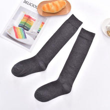 Load image into Gallery viewer, Striped Long Warm Thigh High Stockings Women's Casual Tube Thigh High Socks for School Over Knee High Socks for girls