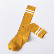 Load image into Gallery viewer, Striped Long Warm Thigh High Stockings Women's Casual Tube Thigh High Socks for School Over Knee High Socks for girls
