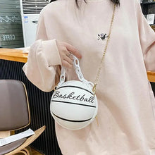 Load image into Gallery viewer, Stunning Ball Purses For Teenagers And Women Stylish Shoulder Bags, Crossbody Chain Hand Bags Personalit Leather Pink Basketball Bag For Females