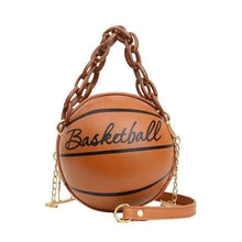 Load image into Gallery viewer, Stunning Ball Purses For Teenagers And Women Stylish Shoulder Bags, Crossbody Chain Hand Bags Personalit Leather Pink Basketball Bag For Females