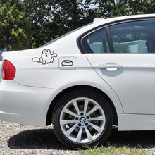 Load image into Gallery viewer, Styling The Feeding Cartoon Car Fuel Cap Stickers Funny Cat Lover Decal Vinyl Sticker Decals Accessories Cat Hungry Cat Feed Me! Vinyl Decal White Funny Cat Stickers For Cars