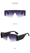 Load image into Gallery viewer, Stylish Big Rimless Classic Sunglasses In Square Shape For Women & Men New Oversize & Retro Style Sunglasses Rectangle Shape Eyewear Shades Oversized Fashion Sunglasses For Women