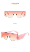 Load image into Gallery viewer, Stylish Big Rimless Classic Sunglasses In Square Shape For Women & Men New Oversize & Retro Style Sunglasses Rectangle Shape Eyewear Shades Oversized Fashion Sunglasses For Women