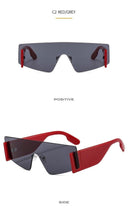 Load image into Gallery viewer, Stylish Big Rimless Classic Sunglasses In Square Shape For Women & Men New Oversize & Retro Style Sunglasses Rectangle Shape Eyewear Shades Oversized Fashion Sunglasses For Women