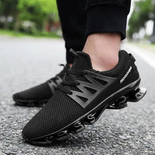Load image into Gallery viewer, Stylish Black Mens Soft Casual Sneakers Breathable Comfort Sport Elegant Men Sneakers
