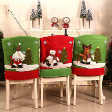 Load image into Gallery viewer, Stylish Chair Covers Christmas Santa Claus Chair Back Cover Christmas Dining Dinner Table Decoration New Year Party Supplies Dining Table Decoration for Home New Year Party