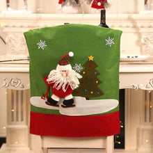 Load image into Gallery viewer, Stylish Chair Covers Christmas Santa Claus Chair Back Cover Christmas Dining Dinner Table Decoration New Year Party Supplies Dining Table Decoration for Home New Year Party