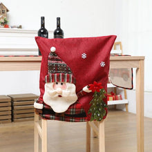 Load image into Gallery viewer, Stylish Chair Covers Christmas Santa Claus Chair Back Cover Christmas Dining Dinner Table Decoration New Year Party Supplies Dining Table Decoration for Home New Year Party