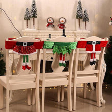 Load image into Gallery viewer, Stylish Chair Covers Christmas Santa Claus Chair Back Cover Christmas Dining Dinner Table Decoration New Year Party Supplies Dining Table Decoration for Home New Year Party