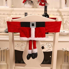 Load image into Gallery viewer, Stylish Chair Covers Christmas Santa Claus Chair Back Cover Christmas Dining Dinner Table Decoration New Year Party Supplies Dining Table Decoration for Home New Year Party