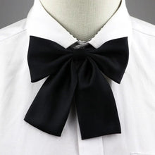 Load image into Gallery viewer, Stylish Colorful Women‘s Shirts Bowtie Ladies Girl School Wedding Party Bowtie For Women Adjustable Pre-tied Solid Color Handmade Bowties for Women