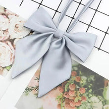 Load image into Gallery viewer, Stylish Colorful Women‘s Shirts Bowtie Ladies Girl School Wedding Party Bowtie For Women Adjustable Pre-tied Solid Color Handmade Bowties for Women