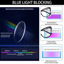 Load image into Gallery viewer, Stylish Eyeglasses Glasses Clear Lens Blue Light Blocking Glasses Women Men Fashion Cat Eye Glasses Computer Gaming Eyeglasses Eye Protection Eyewear