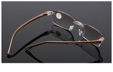 Load image into Gallery viewer, Stylish Fashionable Blue Light Blocking Rimless Reading Glasses Women Men Simple Modern Square Frameless Diopters Glasses Frameless Reading Glasses Blue Light Blocking Rimless Computer Reader Lightweight Anti Glare Filter Eyeglasses