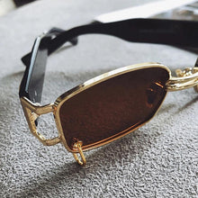 Load image into Gallery viewer, Stylish Fashionable Women Sunglasses Trending & Luxury Square Popular Design Men Glasses New Vintage Metal Black Comfortable Lenses Outdoor Travel Driving Sunglasses