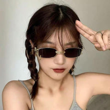 Load image into Gallery viewer, Stylish Fashionable Women Sunglasses Trending & Luxury Square Popular Design Men Glasses New Vintage Metal Black Comfortable Lenses Outdoor Travel Driving Sunglasses