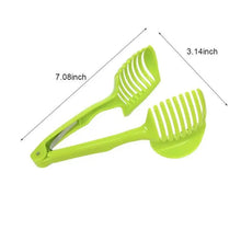 Load image into Gallery viewer, Stylish Handheld Kitchenware Tomato Slicer Bread Clip Fruit and Vegetable Cutter Potato Creative Gadget Kitchen Accessories