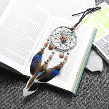 Load image into Gallery viewer, Stylish Hangings Dream Catcher Interior Rear-view Mirror Hanging Decor Car Pendant Grids Nature Feather Wind Chimes Round Ring Circle Handmade Home Decorations Handcrafts Car Charms Pendant Accessories