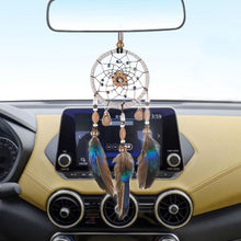 Load image into Gallery viewer, Stylish Hangings Dream Catcher Interior Rear-view Mirror Hanging Decor Car Pendant Grids Nature Feather Wind Chimes Round Ring Circle Handmade Home Decorations Handcrafts Car Charms Pendant Accessories