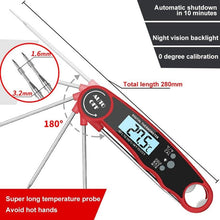 Load image into Gallery viewer, Stylish Instant Read Meat Thermometer Waterproof Ultra Fast Digital Food Water Milk Thermometer With Backlight & Calibration Digital Food Probe for Kitchen Outdoor Grilling And BBQ