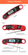 Load image into Gallery viewer, Stylish Instant Read Meat Thermometer Waterproof Ultra Fast Digital Food Water Milk Thermometer With Backlight & Calibration Digital Food Probe for Kitchen Outdoor Grilling And BBQ