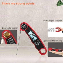 Load image into Gallery viewer, Stylish Instant Read Meat Thermometer Waterproof Ultra Fast Digital Food Water Milk Thermometer With Backlight & Calibration Digital Food Probe for Kitchen Outdoor Grilling And BBQ