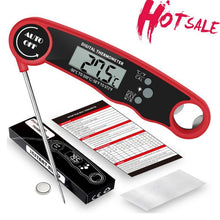 Load image into Gallery viewer, Stylish Instant Read Meat Thermometer Waterproof Ultra Fast Digital Food Water Milk Thermometer With Backlight & Calibration Digital Food Probe for Kitchen Outdoor Grilling And BBQ