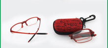 Load image into Gallery viewer, Stylish Plastic Folding Reading Glasses For Women And Men Frame Foldable Compact Folding Reading Glasses Women Men Blue Light Blocking Spring Hinge Readers Computer Slim Pocket Eyeglasses