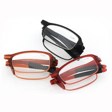 Load image into Gallery viewer, Stylish Plastic Folding Reading Glasses For Women And Men Frame Foldable Compact Folding Reading Glasses Women Men Blue Light Blocking Spring Hinge Readers Computer Slim Pocket Eyeglasses