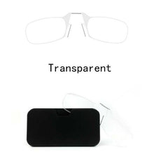 Load image into Gallery viewer, Stylish Polarized Legless Clamp Nose Reading Lightweight Glasses For Men And Women Unique Design Portable Glasses Case Can Be Attached To The Mobile Phone Case Anti Blue Light Glasses ectangular Reading Glasses