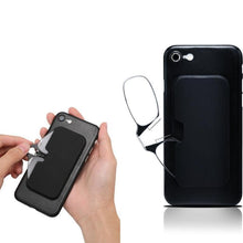 Load image into Gallery viewer, Stylish Polarized Legless Clamp Nose Reading Lightweight Glasses For Men And Women Unique Design Portable Glasses Case Can Be Attached To The Mobile Phone Case Anti Blue Light Glasses ectangular Reading Glasses