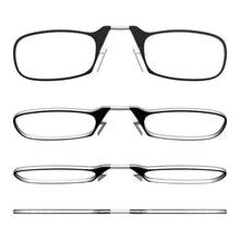 Load image into Gallery viewer, Stylish Polarized Legless Clamp Nose Reading Lightweight Glasses For Men And Women Unique Design Portable Glasses Case Can Be Attached To The Mobile Phone Case Anti Blue Light Glasses ectangular Reading Glasses