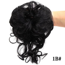 Load image into Gallery viewer, Stylish Synthetic Hair Bun Chignon Messy Curly Hair Band Elastic Scrunchy False Hair Pieces For Women Hairpins Black Brown Clip in Hair Extension For Volumized Hair Buns For Girls