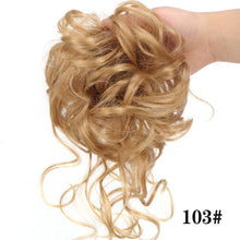 Load image into Gallery viewer, Stylish Synthetic Hair Bun Chignon Messy Curly Hair Band Elastic Scrunchy False Hair Pieces For Women Hairpins Black Brown Clip in Hair Extension For Volumized Hair Buns For Girls