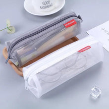 Load image into Gallery viewer, Stylish Transparent Office Pencil Case Simple Design Pen Bags Cute Storage Lightweight Pencil Bags For Student
