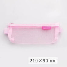 Load image into Gallery viewer, Stylish Transparent Office Pencil Case Simple Design Pen Bags Cute Storage Lightweight Pencil Bags For Student
