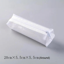 Load image into Gallery viewer, Stylish Transparent Office Pencil Case Simple Design Pen Bags Cute Storage Lightweight Pencil Bags For Student