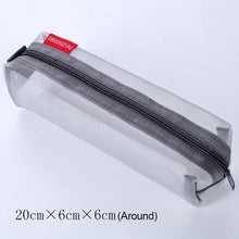 Load image into Gallery viewer, Stylish Transparent Office Pencil Case Simple Design Pen Bags Cute Storage Lightweight Pencil Bags For Student