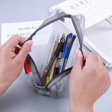 Load image into Gallery viewer, Stylish Transparent Office Pencil Case Simple Design Pen Bags Cute Storage Lightweight Pencil Bags For Student