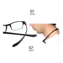Load image into Gallery viewer, Stylish Ultralight Hanging Stretch Reading Glasses For Men And Women Anti-fatigue HD Eyeglasses Diopter Sunglasses For Men New Unique Lightweight Design
