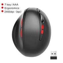 Load image into Gallery viewer, Stylish Wireless Gaming Mouse Vertical Ergonomic Rechargeable Gamer Mouse Classic USB 7 Key Magic Mouse For PC Laptop Notebook Computer Desktop