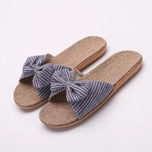 Load image into Gallery viewer, Stylish Women Flax Slippers Casual Summer Flower Elegant Fashion Slippers For Womens